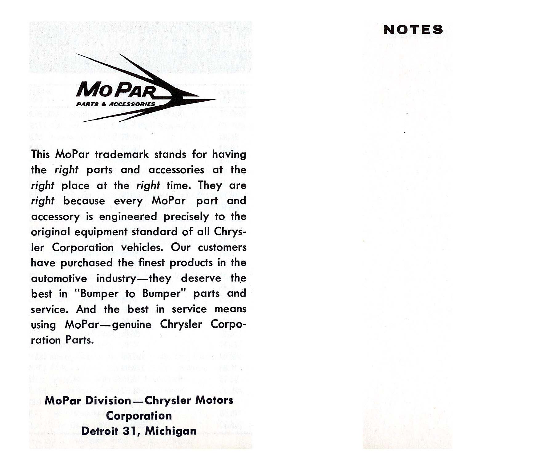 1959 Chrysler Imperial Salesmans Reference Booklet Page 4